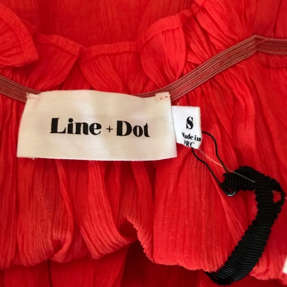 Line & Dot Tangerine Top - Picture 6 of 8